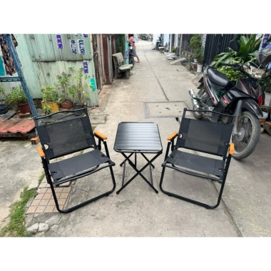 Bộ Bàn Ghế Cafe 2 Ghế 1 Bàn - 4 Ghế 1 Bàn, Ghế Camping Xếp Gọn Gấp, Giá 559.000₫ 7