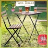 Bộ bàn ghế Tarno sắt gấp gọn cafe sân vườn, ban công, chịu lực 100kg, 420k 2