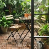 Bộ bàn ghế Tarno sắt gấp gọn cafe sân vườn, ban công, chịu lực 100kg, 420k 3