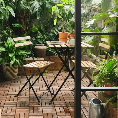 Bộ bàn ghế Tarno sắt gấp gọn cafe sân vườn, ban công, chịu lực 100kg, 420k 3 Bộ bàn ghế Tarno sắt gấp gọn cafe sân vườn, ban công, chịu lực 100kg, 420k 3