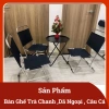 Bộ Bàn Ghế Trà Chanh Gấp Gọn Vải Dù Sơn Tĩnh Điện - Giá 200k, phù hợp Quán Cafe, Du Lịch, Dã Ngoại, Câu Cá 2