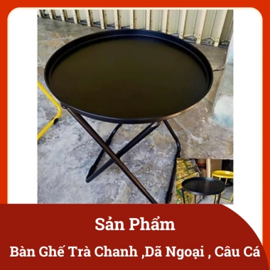 Bộ Bàn Ghế Trà Chanh Gấp Gọn Vải Dù Sơn Tĩnh Điện - Giá 200k, phù hợp Quán Cafe, Du Lịch, Dã Ngoại, Câu Cá 3