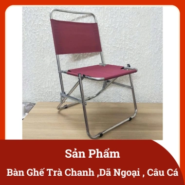 Bộ Bàn Ghế Trà Chanh Gấp Gọn Vải Dù Sơn Tĩnh Điện - Giá 200k, phù hợp Quán Cafe, Du Lịch, Dã Ngoại, Câu Cá 5