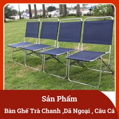 Bộ Bàn Ghế Trà Chanh Gấp Gọn Vải Dù Sơn Tĩnh Điện - Giá 200k, phù hợp Quán Cafe, Du Lịch, Dã Ngoại, Câu Cá 6