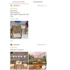 Bộ bàn ghế tre nhỏ decor Tết màu vàng nâu hun khói – phù hợp gia đình, ban công, Homestay, 250.000₫ 7