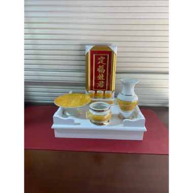 Bộ Bàn Thờ Ông Táo Cao Cấp Màu Trắng Thiết Kế Sang Trọng Giá Ưu Đãi 220.000đ