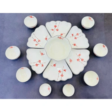 Bộ bát đĩa hoa mặt trời - Bát tráng sang trọng, giá ưu đãi 399.000₫, giá gốc 478.800₫ 5