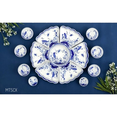 Bộ bát đĩa hoa mặt trời - Bát tráng sang trọng, giá ưu đãi 399.000₫, giá gốc 478.800₫ 9