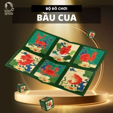 Bộ bầu cua tôm cá khổng lồ sum vầy ngày Tết, tụ họp gia đình bạn bè, chỉ 69.000₫