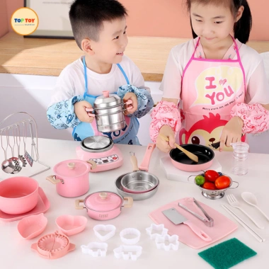 Bộ Bếp Nấu Ăn Bé - Đồ Chơi Thực Tế Đầy Đủ Dụng Cụ, Phiên Bản Mới, Giá 265k 3 Bộ Bếp Nấu Ăn Bé - Đồ Chơi Thực Tế Đầy Đủ Dụng Cụ, Phiên Bản Mới, Giá 265k 3