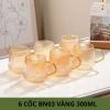 Bộ bình nước + 6 cốc thủy tinh chịu nhiệt, quay, sang trọng, chỉ 159.000₫ 4