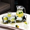Bộ bình nước DeLi cao cấp 1,3L kèm 6 cốc thủy tinh kim cương lục giác - 169.000đ 3