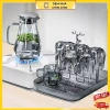 Bộ bình nước thủy tinh 1 bình + 6 cốc quai cầm sang trọng - Giá ưu đãi 159.200₫