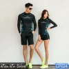 Bộ bơi đôi nam nữ đẹp, áo dài tay, quần dài kín, thun lạnh, chống nắng - Giá chỉ 390k 3