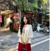 Bộ cách tân áo lông vũ pháp phục lễ chùa kèm quần - Set Tết, đi chùa, giá 199k