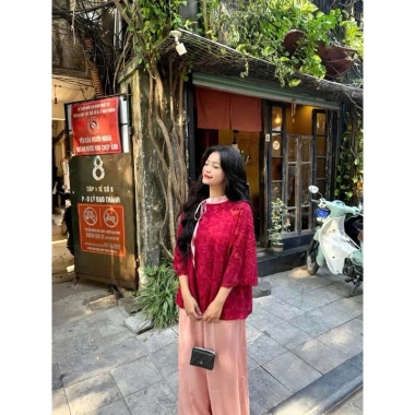 Bộ cách tân áo lông vũ pháp phục lễ chùa kèm quần - Set Tết, đi chùa, giá 199k 3 Bộ cách tân áo lông vũ pháp phục lễ chùa kèm quần - Set Tết, đi chùa, giá 199k 3