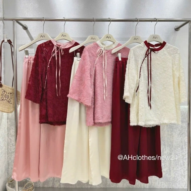 Bộ cách tân áo lông vũ pháp phục lễ chùa kèm quần - Set Tết, đi chùa, giá 199k