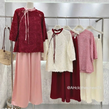 Bộ cách tân áo lông vũ pháp phục lễ chùa kèm quần - Set Tết, đi chùa, giá 199k