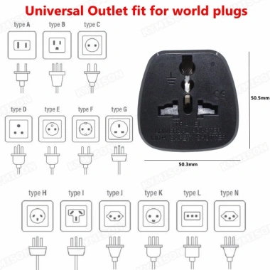 Bộ Cắm Chuyển Đổi Đa Năng 4.8mm US UK AU EU ID KR Pháp Đức - Giá 72.100₫