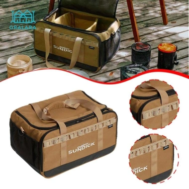 Bộ cắm trại 36L balo chống sốc, nồi di động & dụng cụ nướng thịt - Giá chỉ 590k