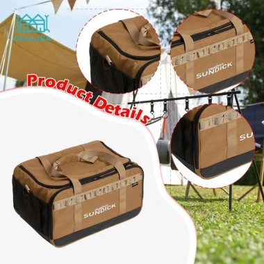 Bộ cắm trại 36L balo chống sốc, nồi di động & dụng cụ nướng thịt - Giá chỉ 590k
