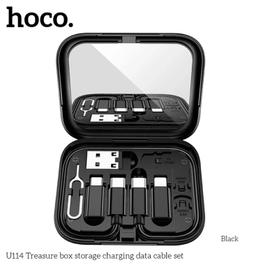 Bộ Cáp Sạc Nhanh Đa Năng Hoco U114 và Sạc Dựng Phòng 10.000mAh 2 Cổng USB 105.000 VND 10