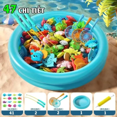 Bộ Câu Cá Bé 46 Chi Tiết + Phao - Đồ Chơi Ngoài Trời, Quà Tặng Trẻ 149.000₫