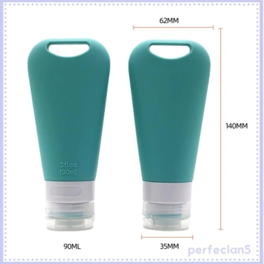 Bộ Chai Chiết Mỹ Phẩm Du Lịch Silicone 90ml - Tiết Kiệm Không Gian, Giá Ưu Đãi 134k