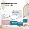 Bộ chăn ga vỏ gối du lịch dùng 1 lần vải không dệt mềm mại, không mùi, an toàn, tiện lợi