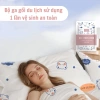Bộ chăn ga vỏ gối du lịch dùng 1 lần vải không dệt mềm mại, không mùi, an toàn, tiện lợi 8