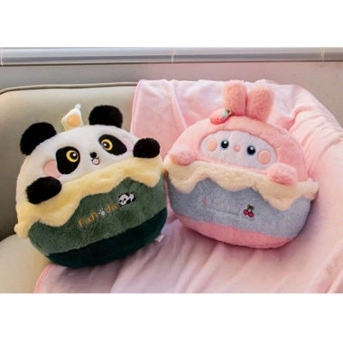 Bộ chăn gối 2 in 1 văn phòng - chăn bên trong, gối kèm chăn cho bé đi học, du lịch tiện lợi, giảm giá 185k