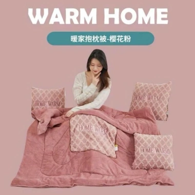 Bộ chăn gối 2 trong 1 gấp gọn văn phòng - Nỉ nhung cao cấp, ấm áp, mềm mại - 465.340 VND 2