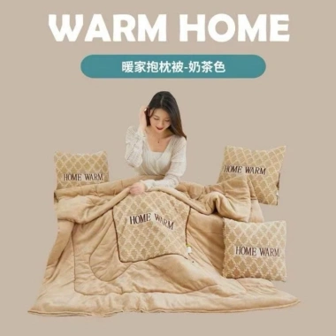Bộ chăn gối 2 trong 1 gấp gọn văn phòng - Nỉ nhung cao cấp, ấm áp, mềm mại - 465.340 VND 9
