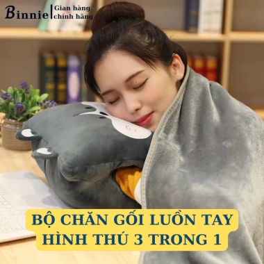Bộ chăn gối 2 trong 1 LinzStore - Chăn 100x170cm hình thú, chỉ 192.000₫ 4