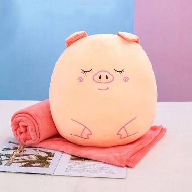 Bộ chăn gối đa năng Thú Béo Tròn tiện lợi ấm áp giảm giá 19% chỉ 129.000₫