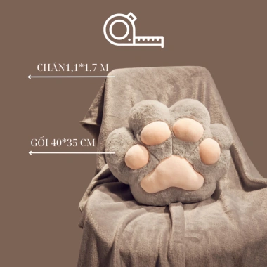 Bộ chăn gối gấp gọn tiện dụng cho bé đi học và người lớn văn phòng nghỉ trưa - Giá chỉ 125.000 dong 2