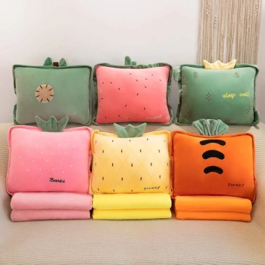 Bộ chăn gối hoa quả vuông - Tươi sáng, siêu mềm, giảm 20% còn 135.000₫