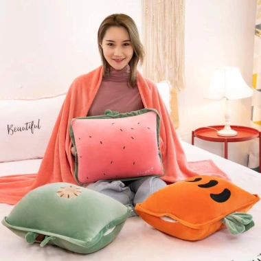 Bộ chăn gối hoa quả vuông - Tươi sáng, siêu mềm, giảm 20% còn 135.000₫