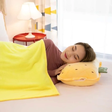 Bộ chăn gối hoa quả vuông - Tươi sáng, siêu mềm, giảm 20% còn 135.000₫