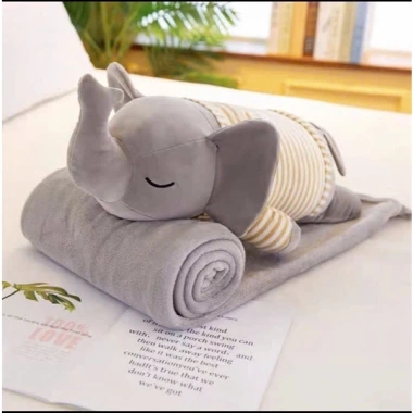 Bộ chăn gối tiện ích cho nhân viên, học sinh, nghỉ trưa, đi tàu xe, giá chỉ 65.000 VNĐ