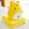 Bộ chăn gối văn phòng 3in1 Doremon, Thỏ, Cún - Gấu bông ủ tay, giá chỉ 79.000đ 6