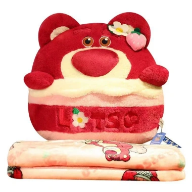 Bộ chăn gối văn phòng 3in1 Doremon, Thỏ, Cún - Gấu bông ủ tay, giá chỉ 79.000đ 9