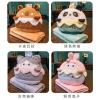 Bộ chăn gối văn phòng bánh kem Capybara, Mèo Kitten, Gấu Panda, Thỏ Rabbit - 89.000 VND MY.home