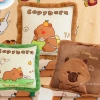 Bộ chăn gối văn phòng Capybara vuông mẫu mới - Chăn lớn 2m, giá chỉ 199.000 VND