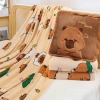 Bộ chăn gối văn phòng Capybara vuông mẫu mới - Chăn lớn 2m, giá chỉ 199.000 VND 2
