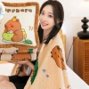 Bộ chăn gối văn phòng Capybara vuông mẫu mới - Chăn lớn 2m, giá chỉ 199.000 VND 3
