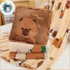 Bộ chăn gối văn phòng Capybara vuông mẫu mới, siêu mềm, giảm 20% - Giá 182.700₫ 2