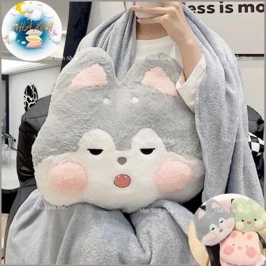 Bộ chăn gối văn phòng lông xù họ thú cưng - Siêu mềm, giá chỉ 139.000đ 3 Bộ chăn gối văn phòng lông xù họ thú cưng - Siêu mềm, giá chỉ 139.000đ 3