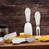 Bộ Charcuterie Inox Gốm Thìa Dao Bơ Nĩa Phô Mai Phù Hợp Bánh Ngọt Giáng Sinh 4