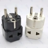 Bộ chia phích cắm 2 & 3 chân 2.500W - Chuyển đổi 2 trong 1 cho Đức, Pháp, Hàn, Nga, công suất lớn